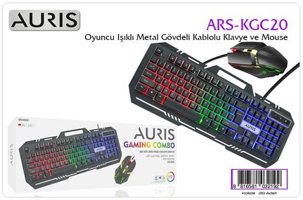Auris KGC20 Oyuncu Set Klavye
